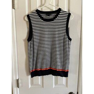 J. Crew Striped Lightweight Sweater Vest
